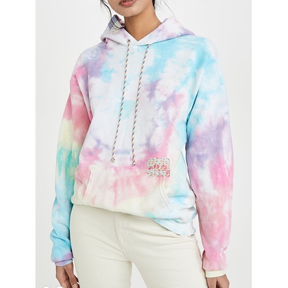 DANNIJO Tops - 🌈🌈Dannijo Rainbow Tie-Dye Hoodie🌈🌈